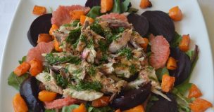 Smoked Mackerel, Beetroot & Grapefruit Salad
