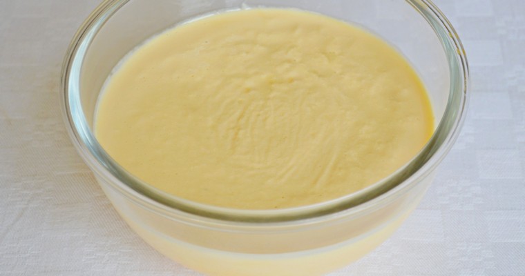 Dairy-free Custard Sauce (made with almond milk)